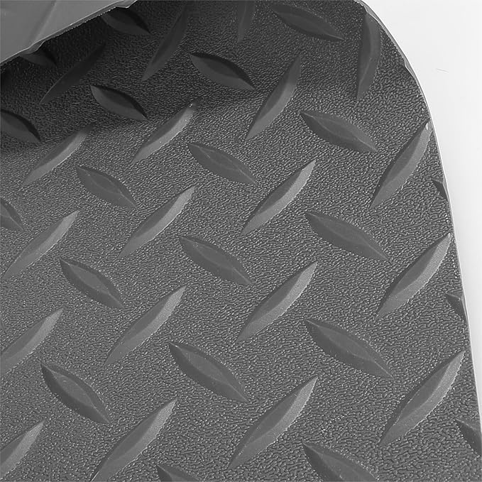 Boshen 7.5Ft x 17Ft Rubber Flooring Mats 1.6mm Diamond Plate Flooring Roll