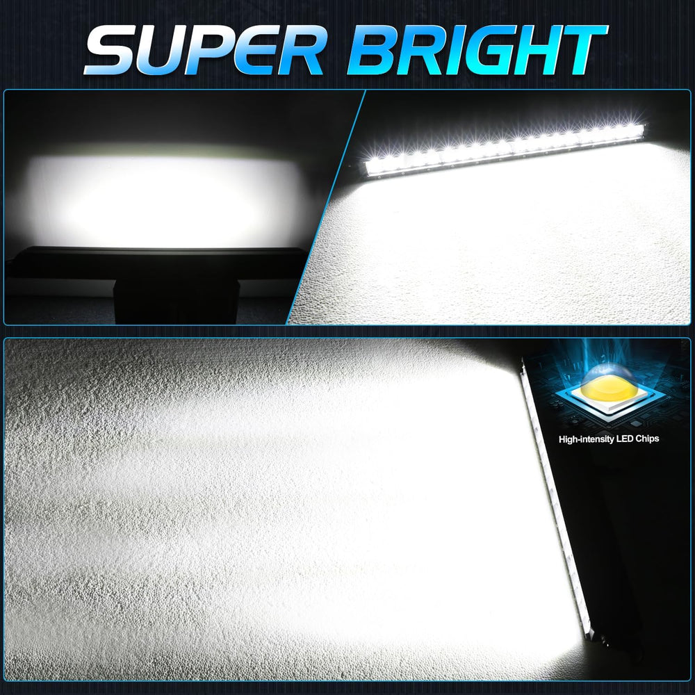 20 Inch LED Light Bar, Niwaker 100W Single Row Light Bar Spot Flood Combo Wor...