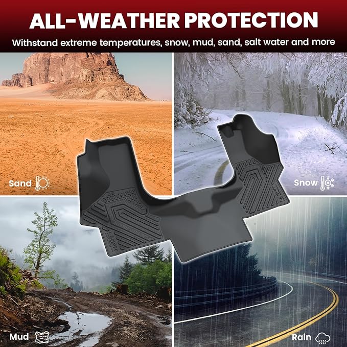 LASFIT Floor Mats for Chevrolet Chevy Express/GMC Savana 1500/2500/3500