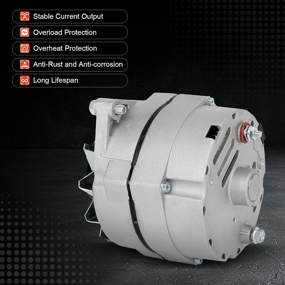 Alternator Compatible with Chevy with Buick for 1 One Wire Self Exciting