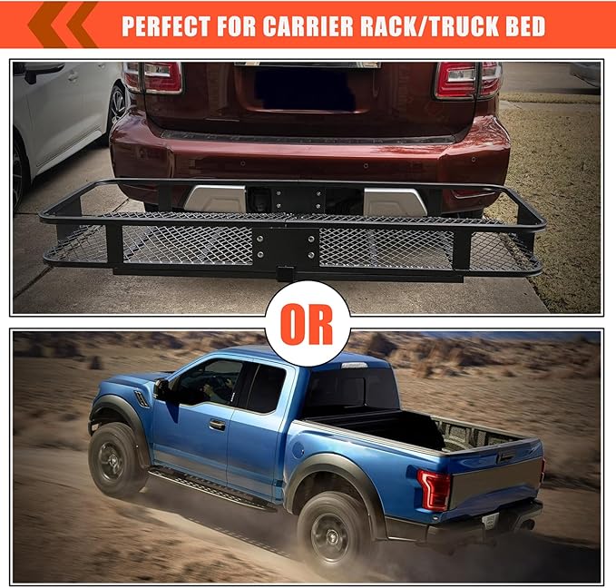 MeeFar Hitch Mount Cargo Carrier Bag Soft Shell 100% Waterproof 15 Cubic Feet
