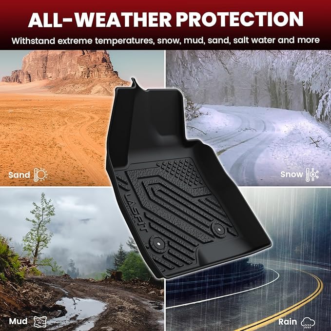 LASFIT Floor Mats & Cargo Mat for Buick Encore GX 2020-2026, TPE All Weather