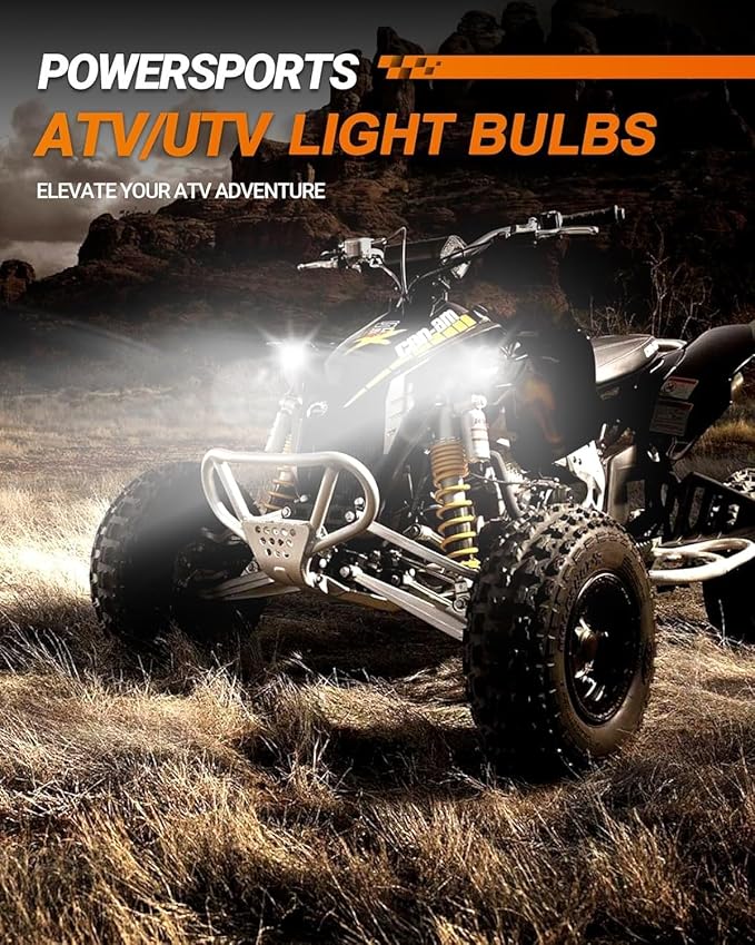 SEALIGHT H13 LED Bulbs, 36000LM Super Bright 9008 Driving Lights, 6000K Dayli...