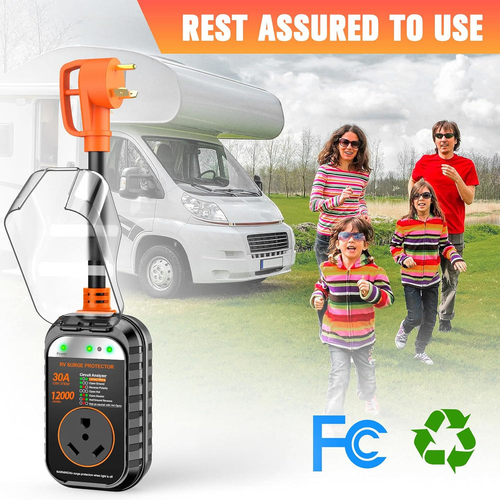 GEARGO RV Surge Protectors 30 Amp RV Circuit Analyzer, [๐๐๐๐ ๐๐๐ฐ ๐๐ฉ๐ ๐ซ๐๐๐๐ &am...