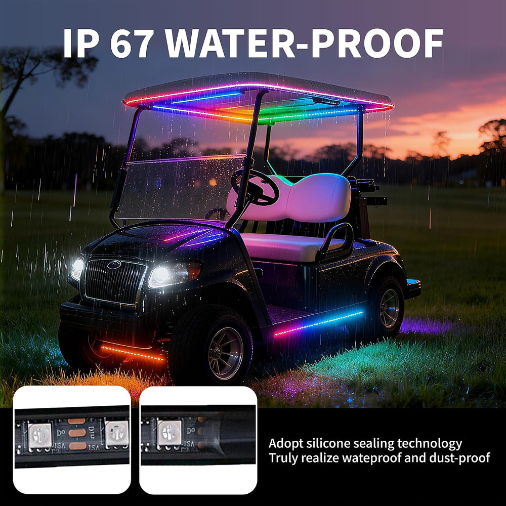 6Pcs Golf Cart Lights underglow Light kit/Accessories Lighting/Wheel Lights/l...