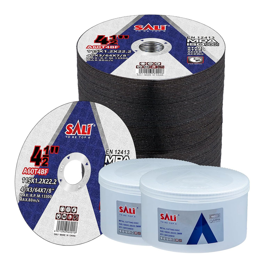 SALI 100 Pieces Cutting Disc Cut Off Wheel 4 1/2x 3/64 x 7/8" Cutting Wh...