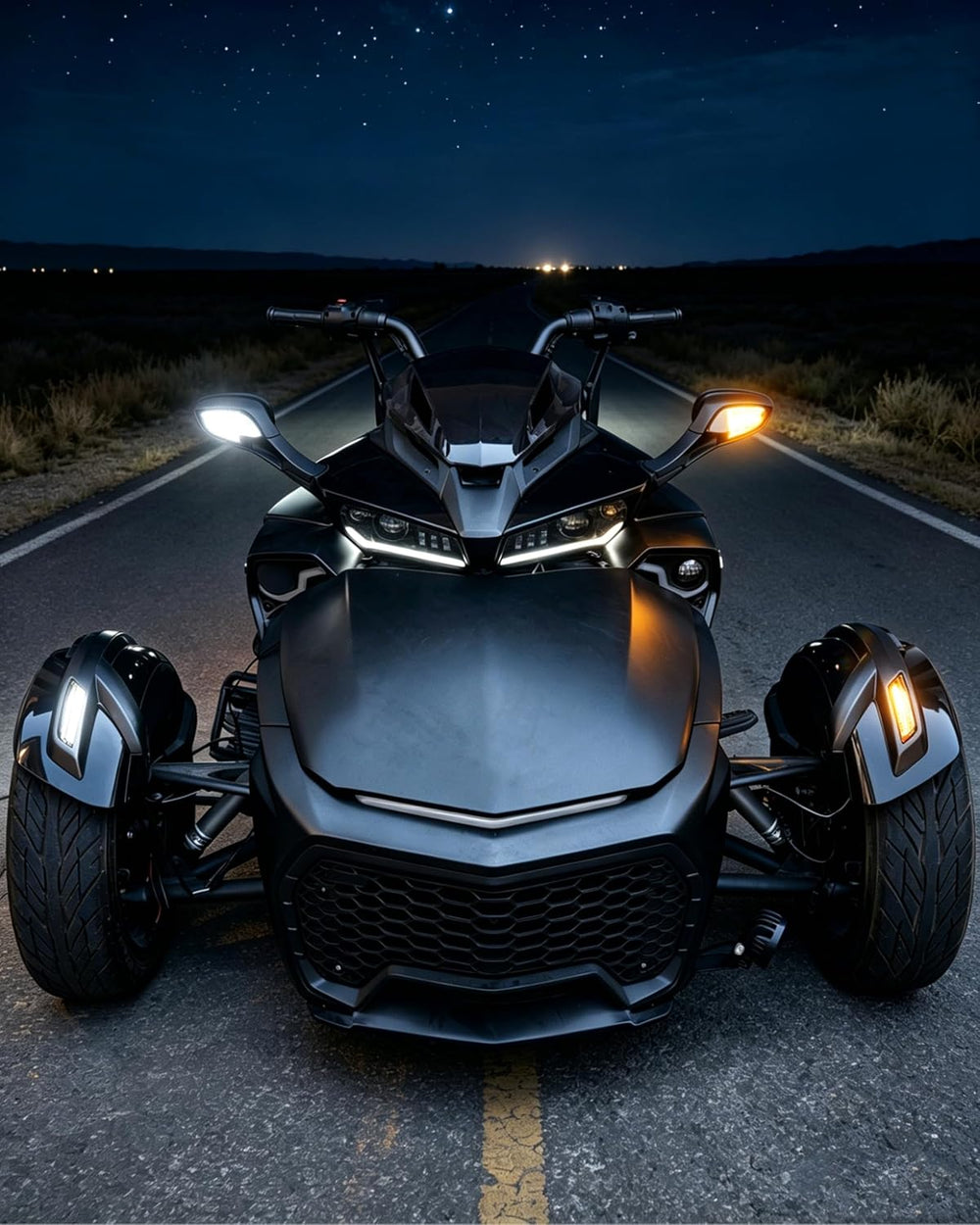 SAUTVS LED Side Mirror Lights for Spder F3, LED Side Mirror Accent Auxiliary ...