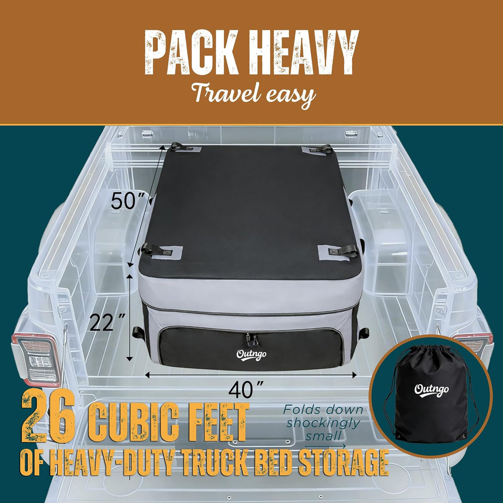 Truck Bed Cargo Bag-Waterproof Luggage Bag For Truck Bed 26 Cu. Ft Heavy-Duty...
