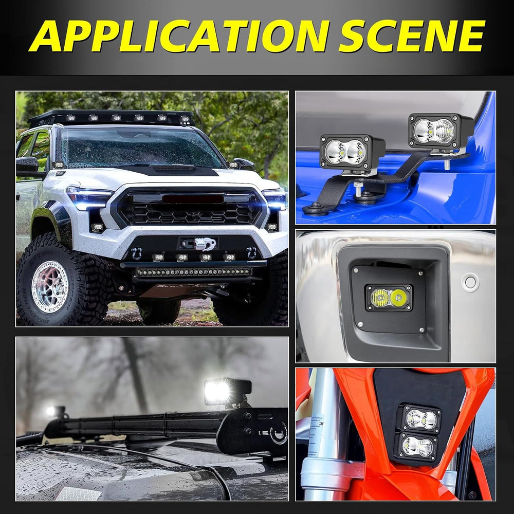 LED Pods 3 Inch 40W CREE LED Off Road Driving Lights Ditch Lights