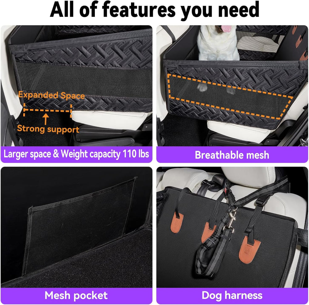 TKYZ Dog Car Seats for Large Medium Dogs Car Seat Cover,Puppy Pet Carseats(Bl...