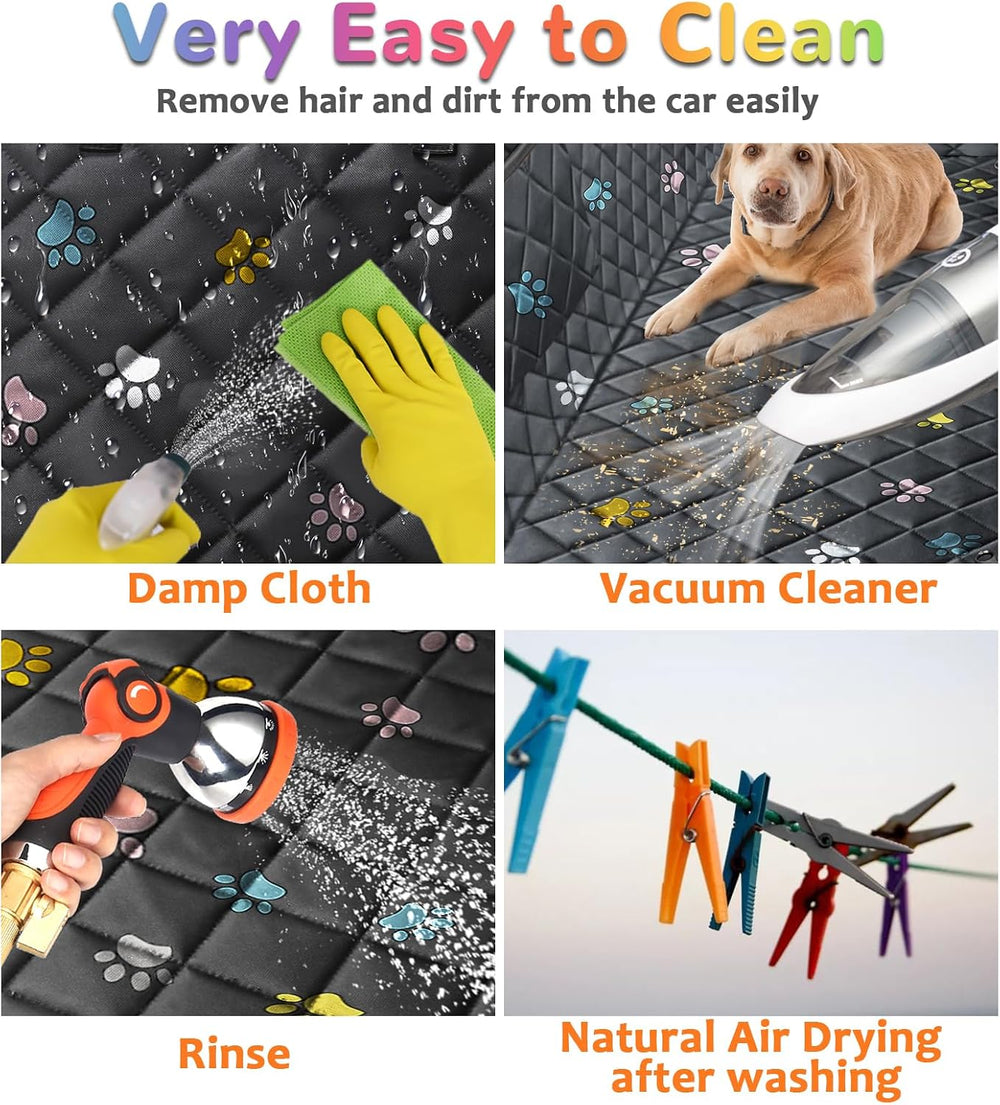 URPOWER Dog Car Seat Cover for Back Seat, 100% Waterproof Hammock for Car