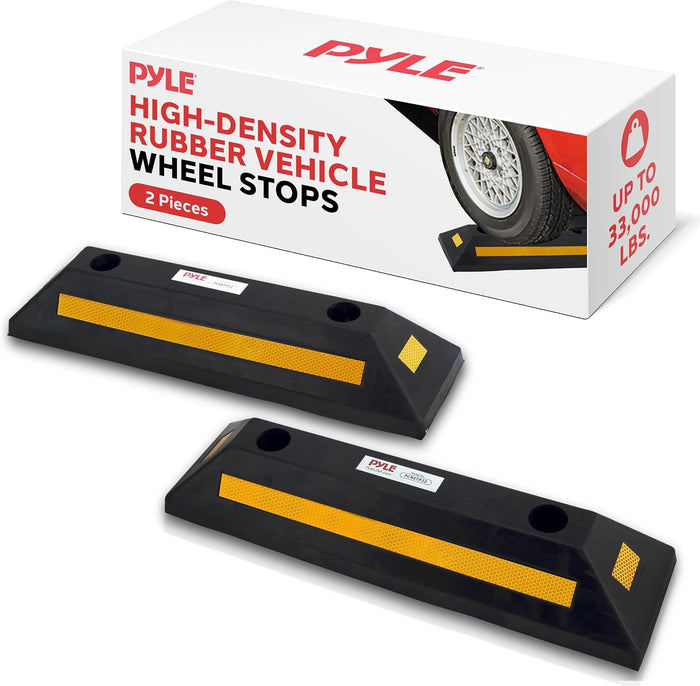 PYLE Garage Floor Stops for Vehicles (2PC)