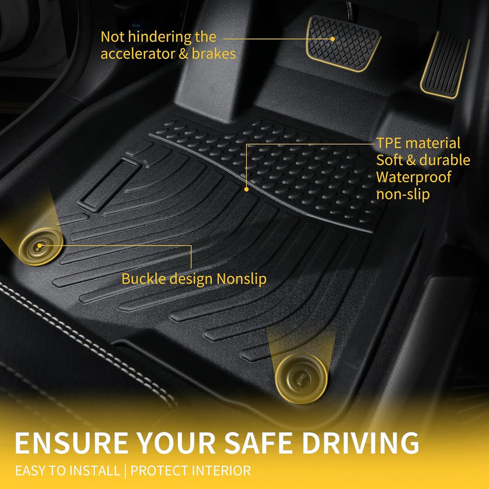 Floor Mats for Ford Ranger Supercrew 2024-2025 2026