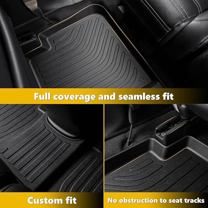 GINOWY-Floor Mats for Volkswagen VW Jetta 2012-2018 丨TPE All Weather Car Mat