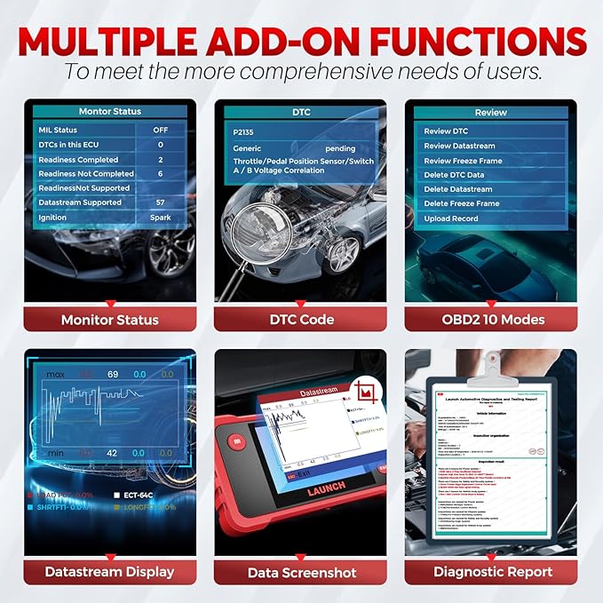 LAUNCH CRP123 V2.0 Plus Elite OBD2 Scanner, 2025 New Full System Lifetime Free