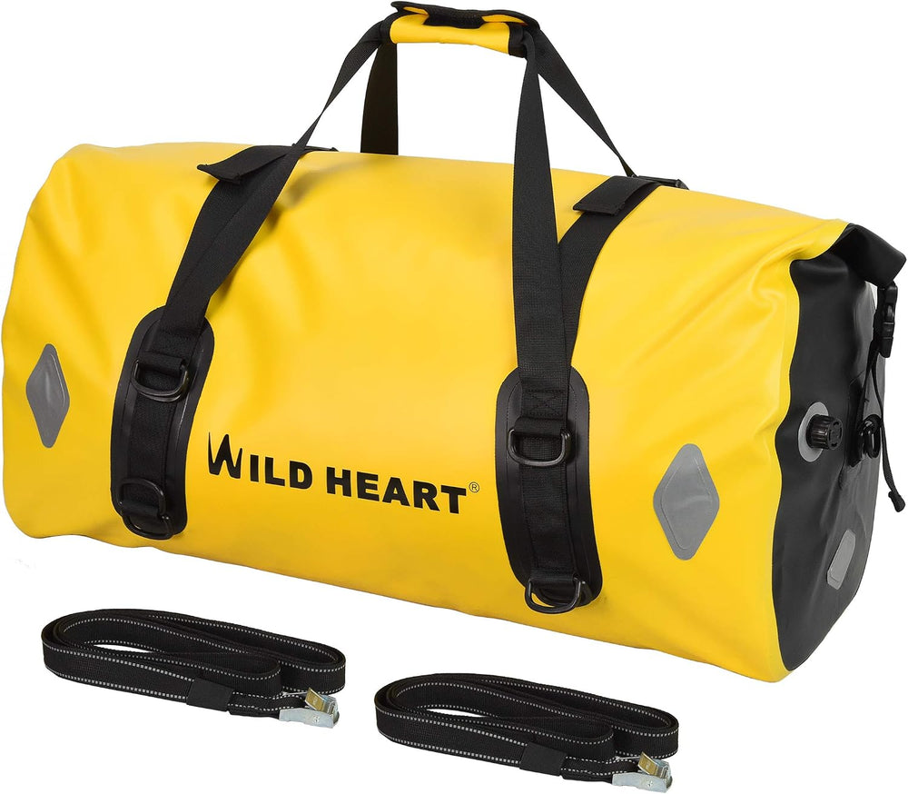WILD HEART Waterproof Bag 55L 66L 77L Motorcycle Dry Duffel Bag for Travel,Mo...