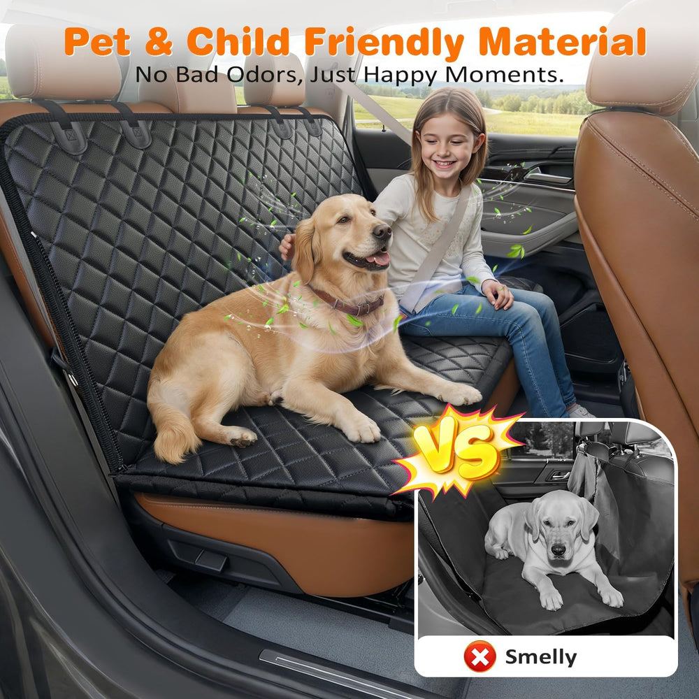 URPOWER Dog Car Seat Cover for Back Seat, Waterproof Hammock for Car & SUV