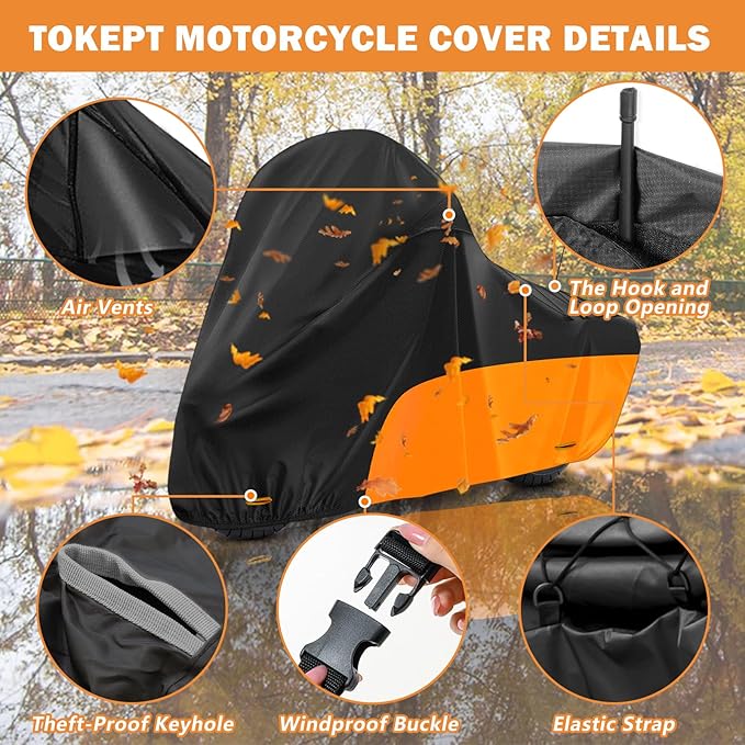 Motorcycle Cover, with Vents Dirt Bike Cover,