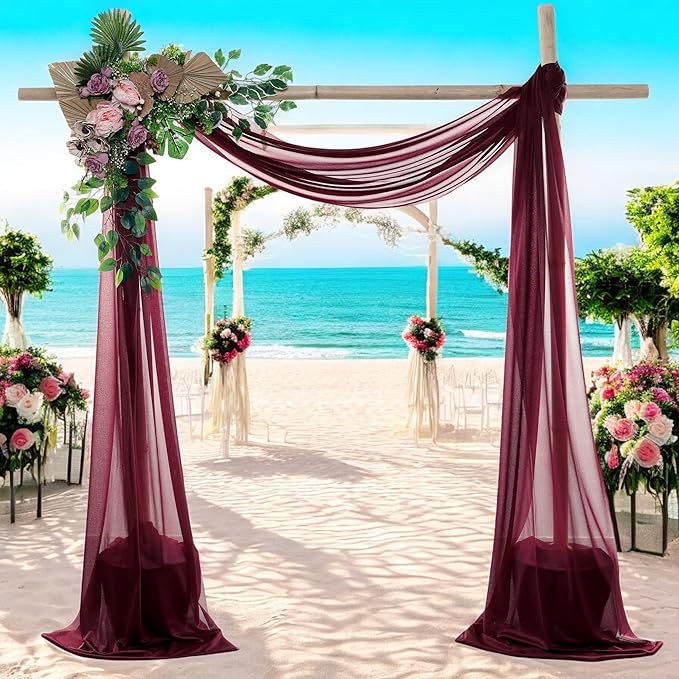 MDS Halloween Chiffon Draping Fabric - 2 Panel, 30" Wide x 30ft Long - S...