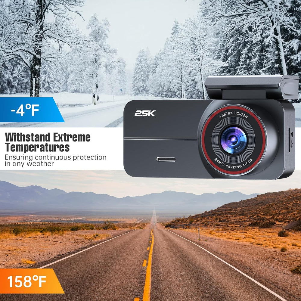 Dash Cam 2.5K Front and Rear 64GB GPS 160° Night Vision