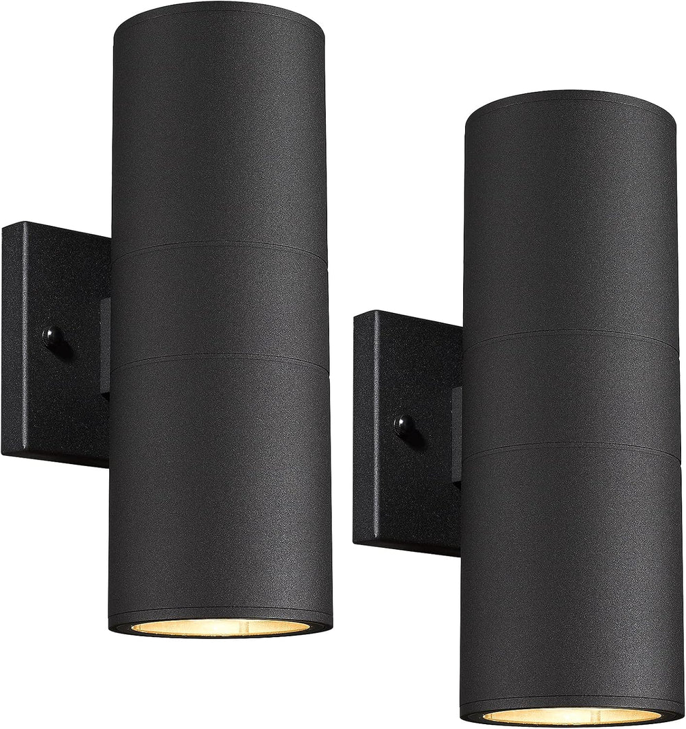 Ken & Ricky Outdoor Wall Sconce Lights, Cylinder Outdoor Light Fixtures (...
