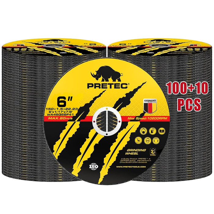 110 Pack Cut Off Wheels 6 Inch, Metal Cutting Wheel for Angle Grinder