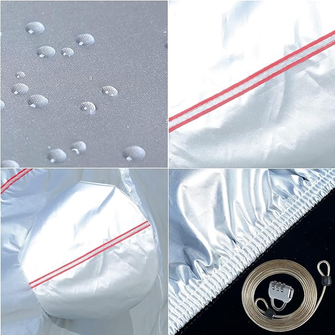 Tecoom Hard Shell Zipper Design Waterproof UV-Proof Windproof Car Cover