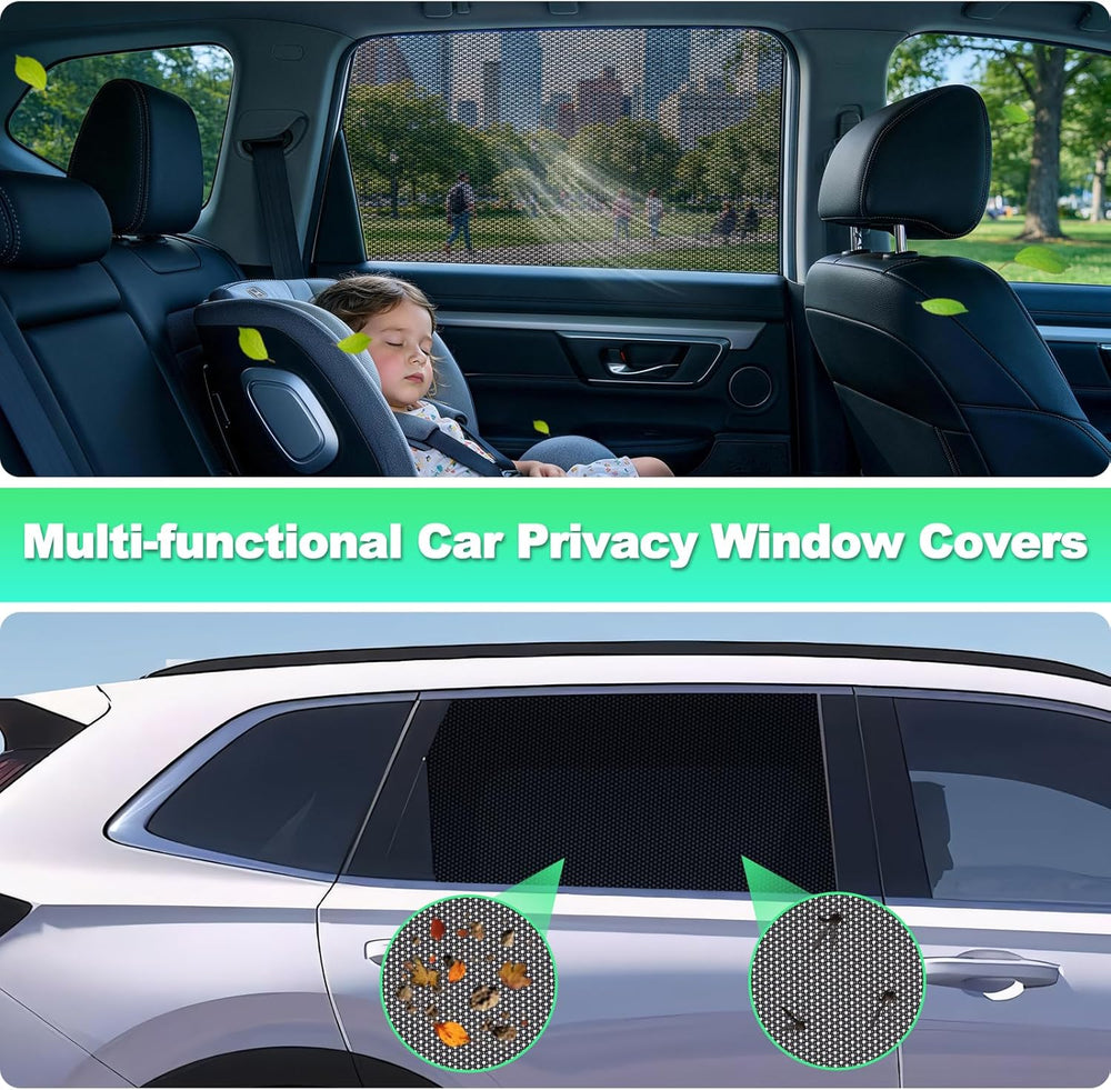 CRV Window Shades 2023-2025, Rear Side 2PCS Mesh Set | Custom Fit, Superior S...