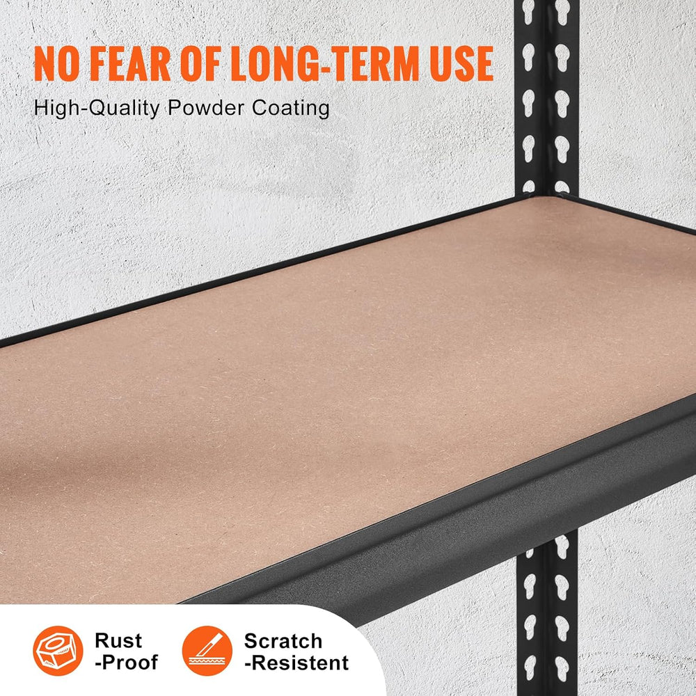 VEVOR Storage Shelves 5-Tier Adjustable 2000 lbs 48"x18"x72" S...