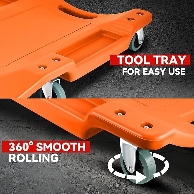 Auto Dynasty 40 Inches Mechanic Creeper, Automotive Garage Repair Low Profile
