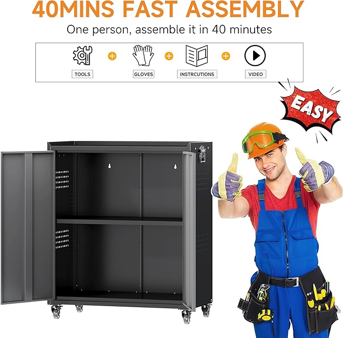 Metal Garage Storage Cabinet