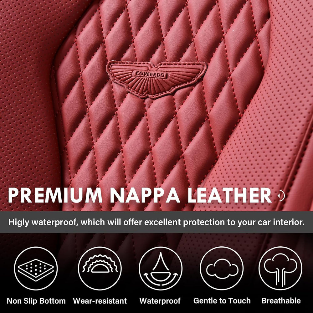 Coverado Seat Covers, Car Seat Covers Full Set, Red Car Seat Cover, Car Seat ...