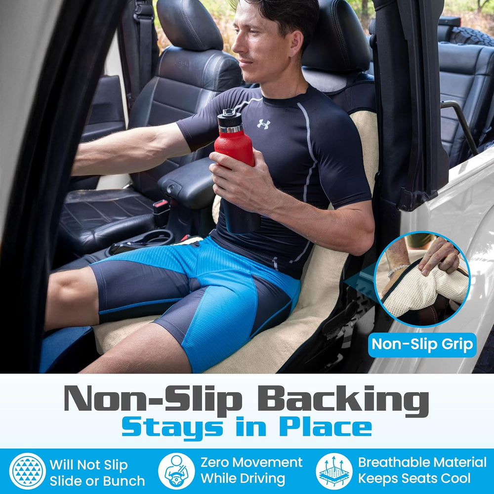 HAPPEGEAR Happeseat Waterproof Car Seat Cover & Protector, Sand
