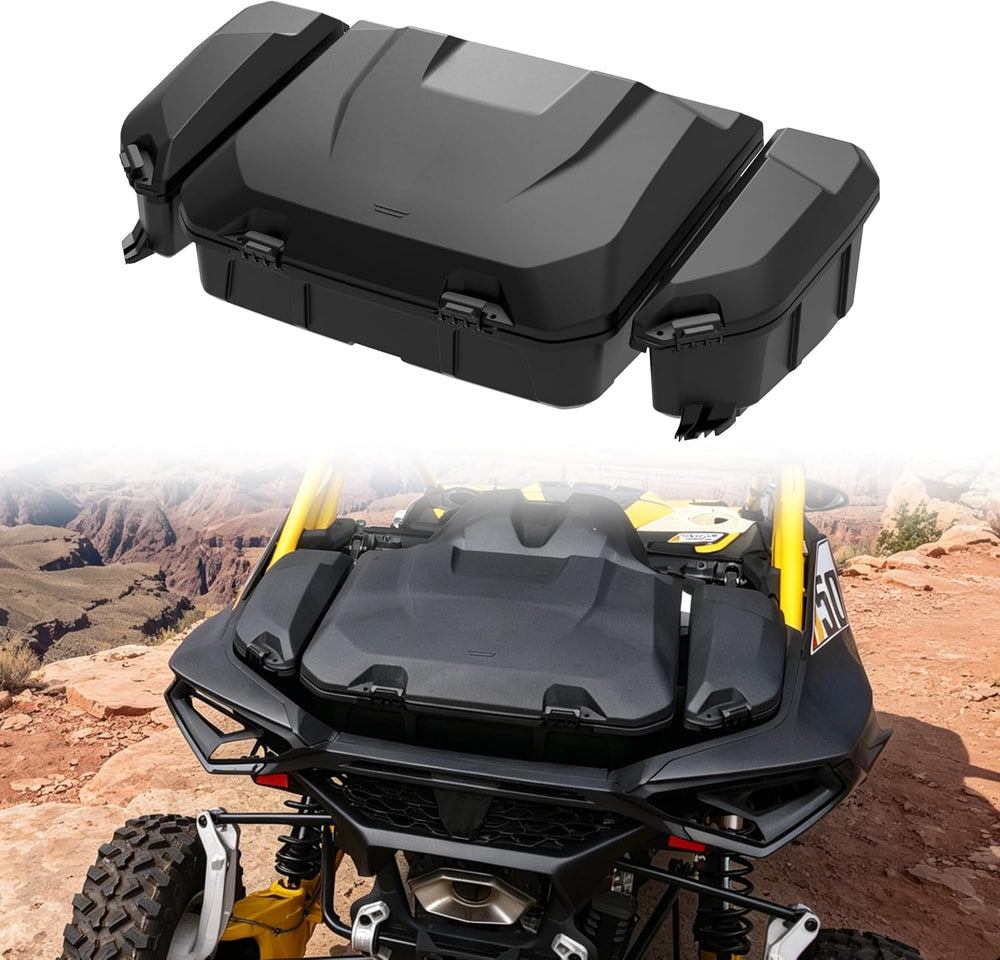 96L Rear Cargo Box & 13.5L Side Storage Boxes for Can Am Maverick R MAX X...