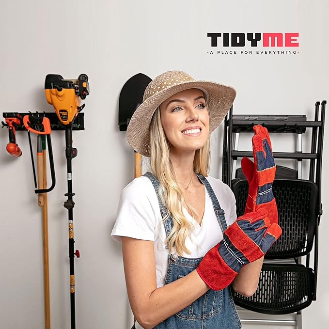 Garage Wall Organizer | 48" Heavy-Duty Tool Storage Rack | Adjustable