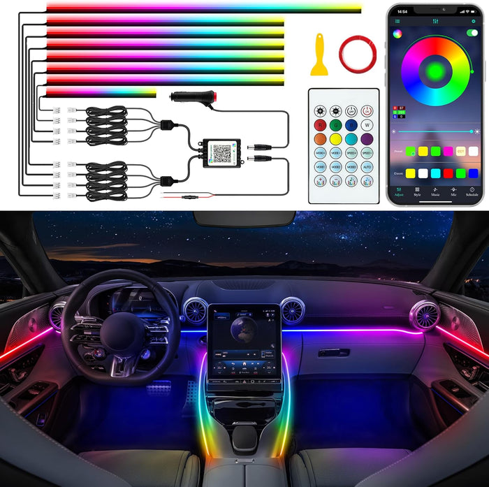 Car LED Strip Lights, Interior Acrylic LED Lights