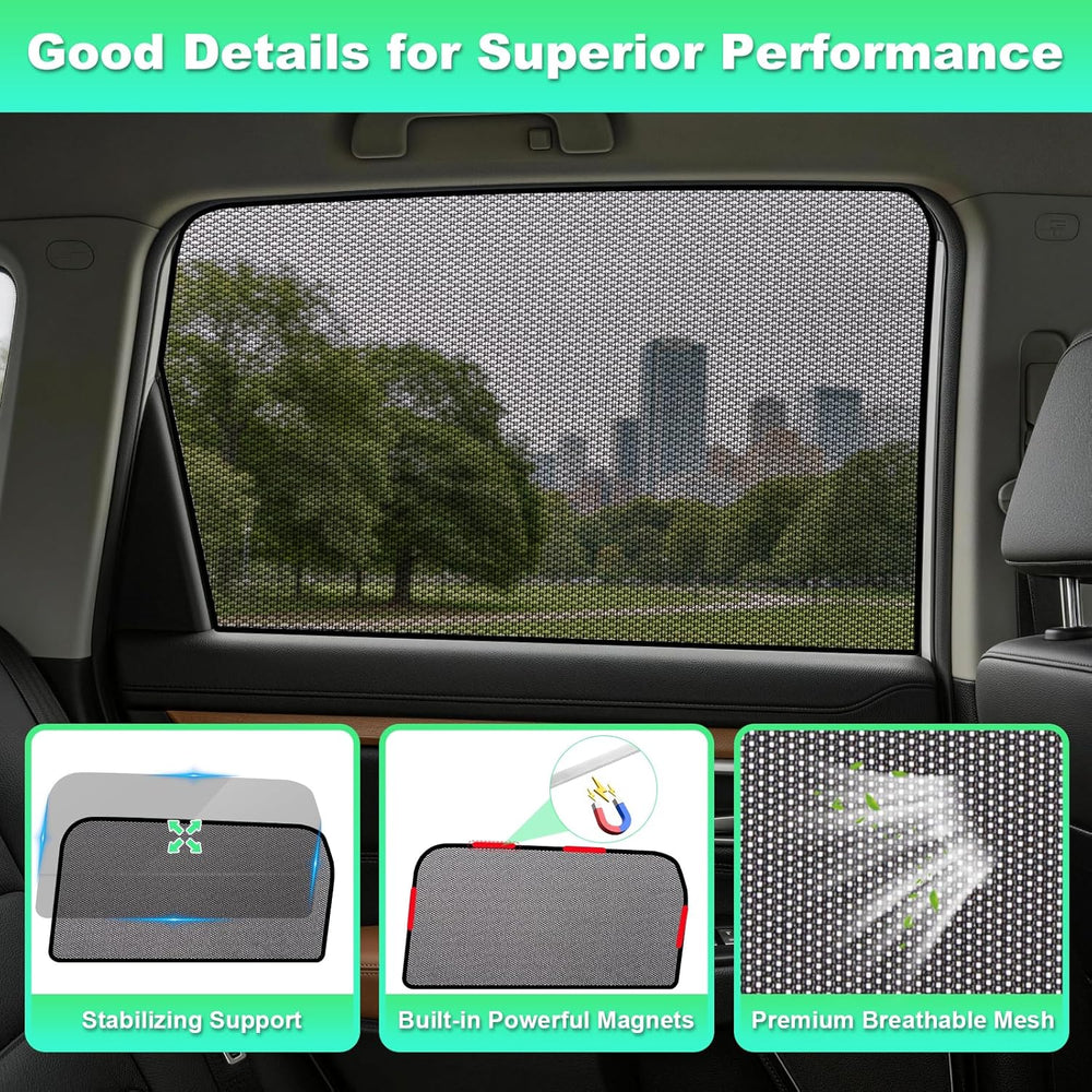 CRV Window Shades 2023-2025, Rear Side 2PCS Mesh Set | Custom Fit, Superior S...