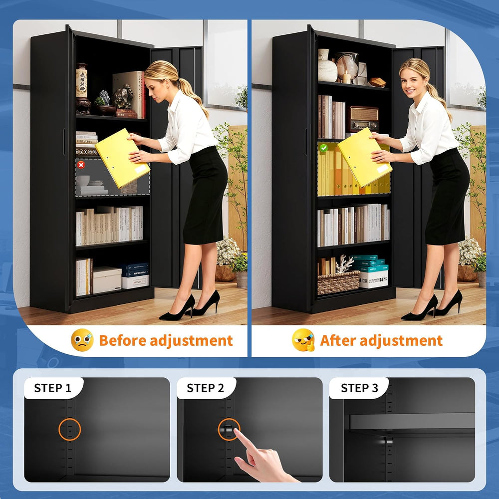 Metal Storage Cabinets with Electronic Keypad Office Security Safe