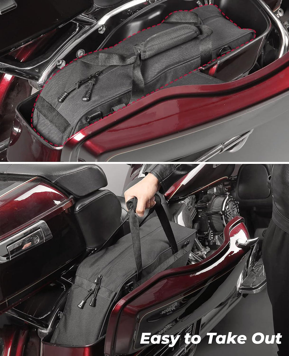 KEMIMOTO Saddlebag Liners 1 Pair Motorcycle Saddle Liner Bag 32L Hard Saddle ...