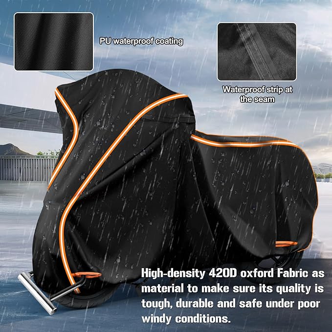 420D Motorcycle Cover for Kawa Ninja 400 500 650 Z900 Zx6r/Yamaha R1 R3 R6/BMW
