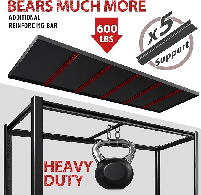 REIBII 78" H Garage Shelving, Storage Shelves Heavy Duty Load 3000LBS,
