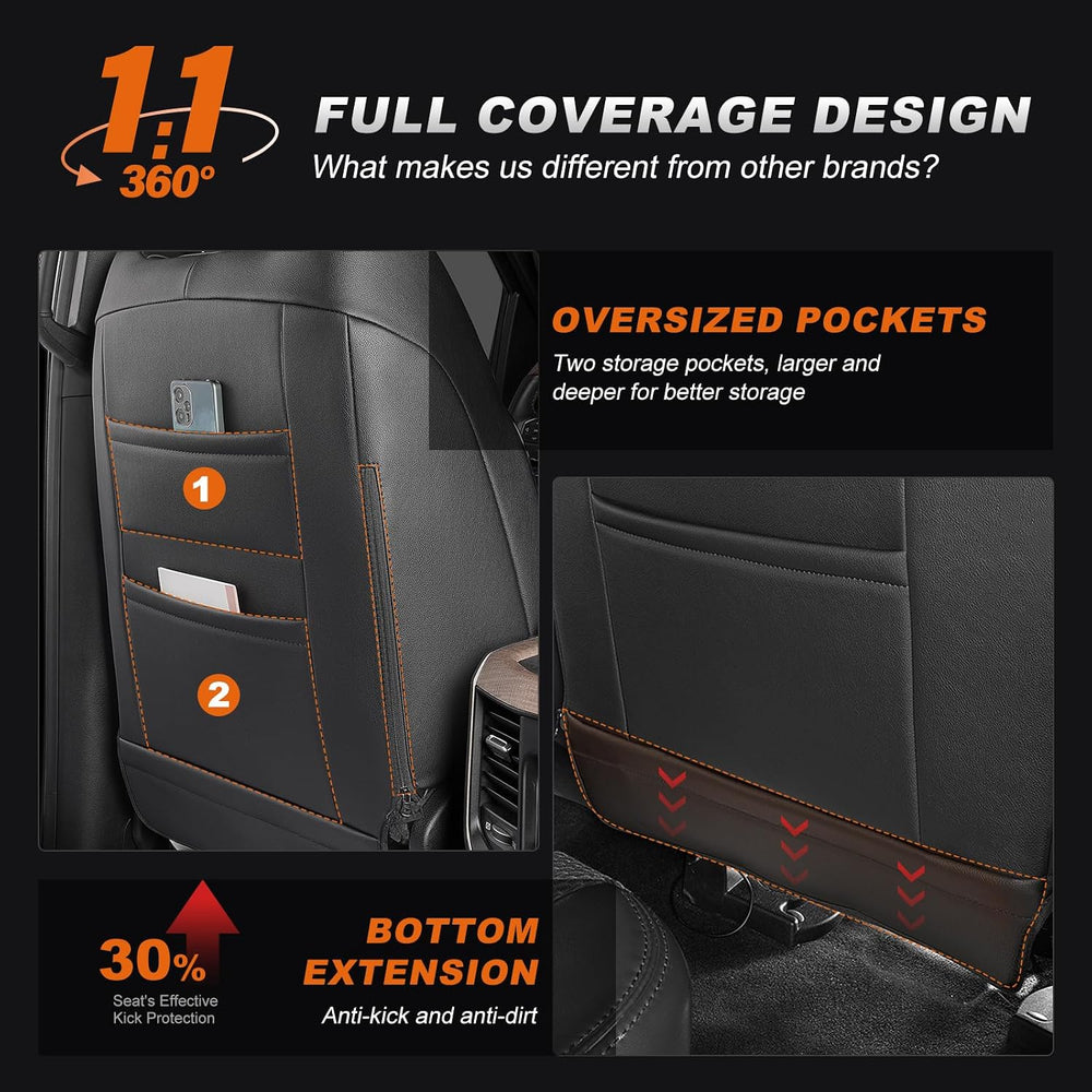 AOMSAZTO Custom Fit Seat Covers for Dodge RAM 1500 2019-2026 Truck Full Set