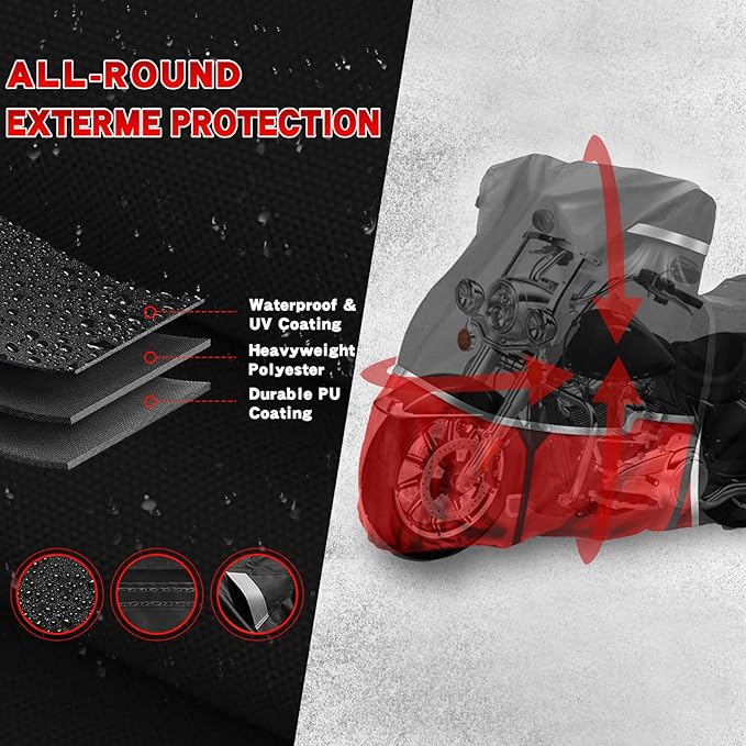 420D Waterproof Motorcycle Cover Replace