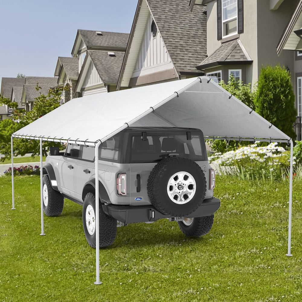 10 x 20 Ft Carport Replacement Canopy Cover Garage Top Tent Shelter Tarp with...