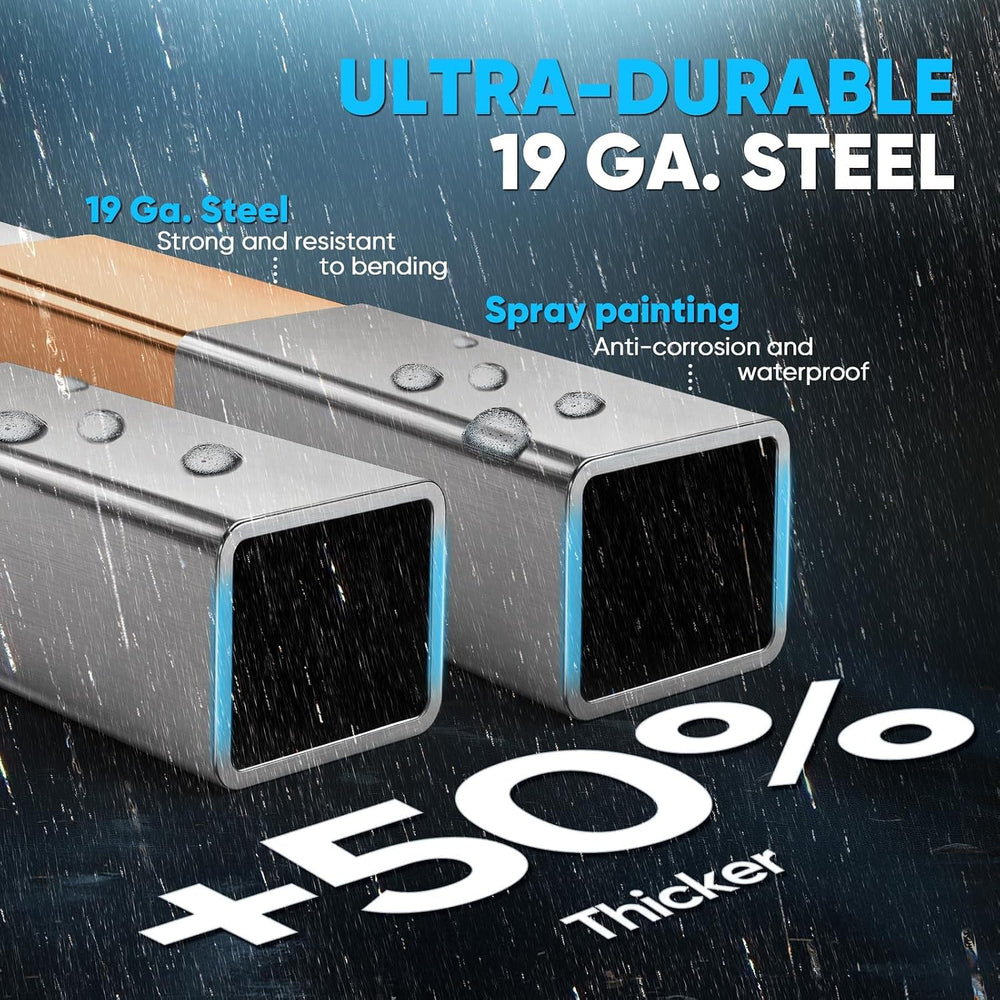 Quictent 20x20 FT 2-Car Metal Carport with Side Panels, Heavy Duty 30 PSF Sno...