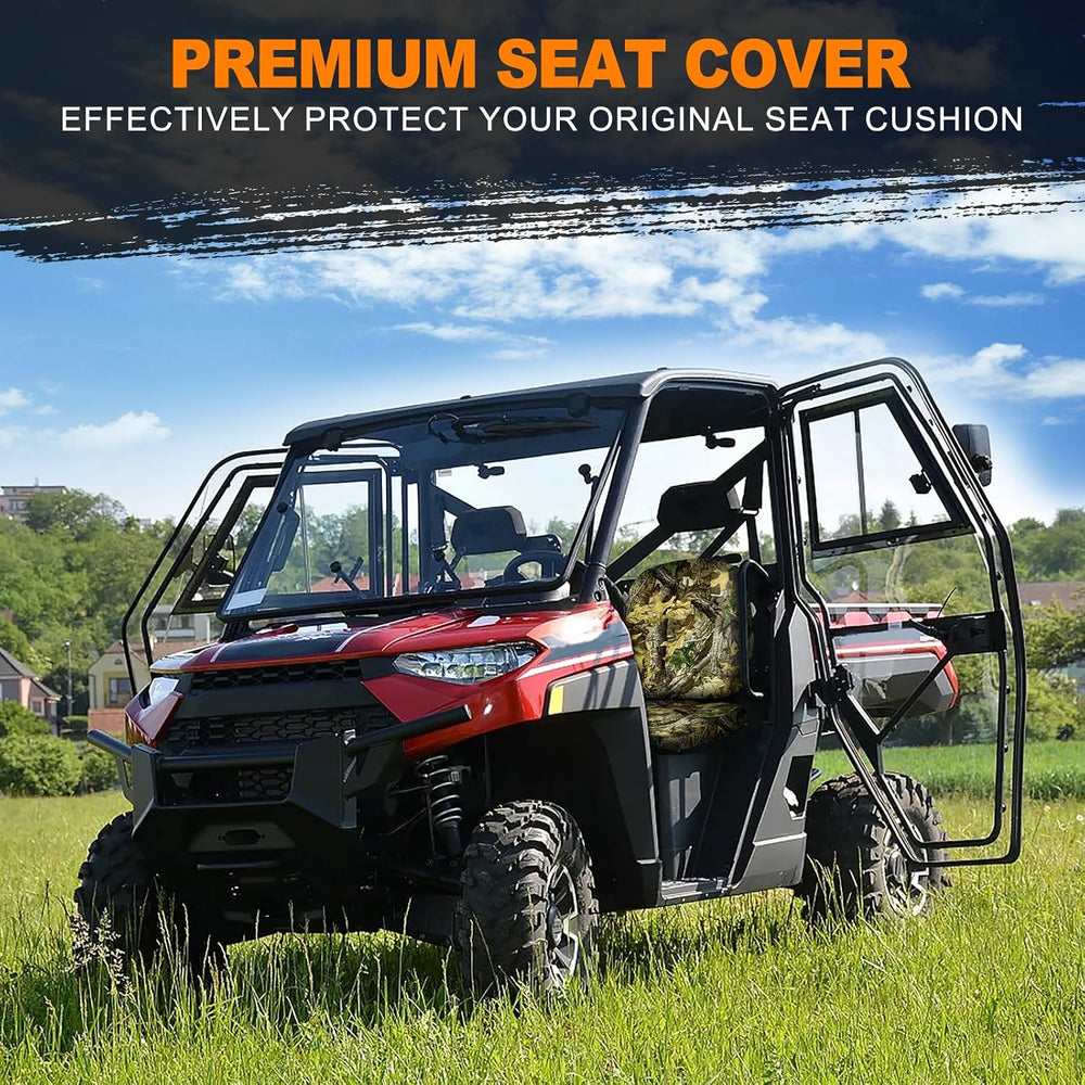 BORDAN Heavy Duty UTV Seat Cover for 2017-2021 Polaris Ranger XP 1000, Waterp...