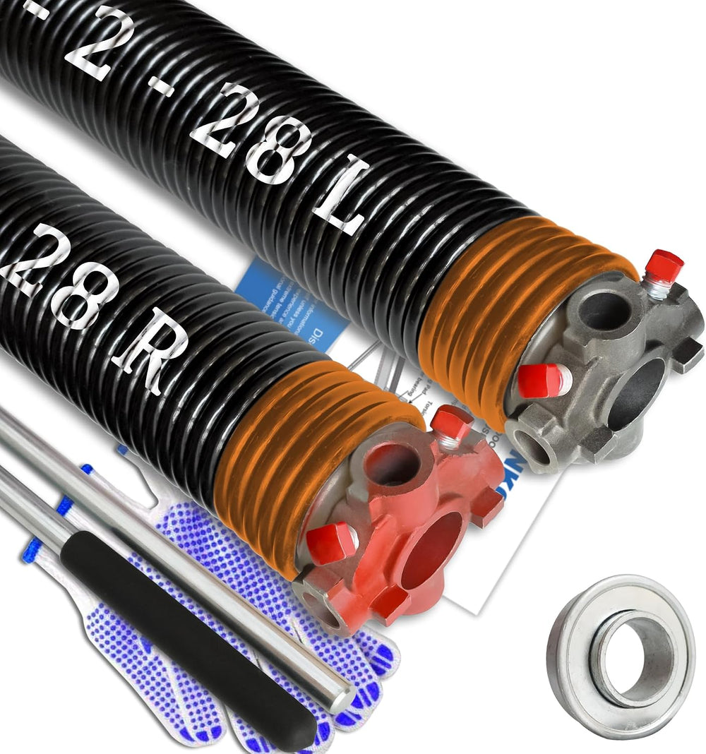 Garage Door Torsion Spring Set, Pair of 2" Electrophoresis Coated Garage...