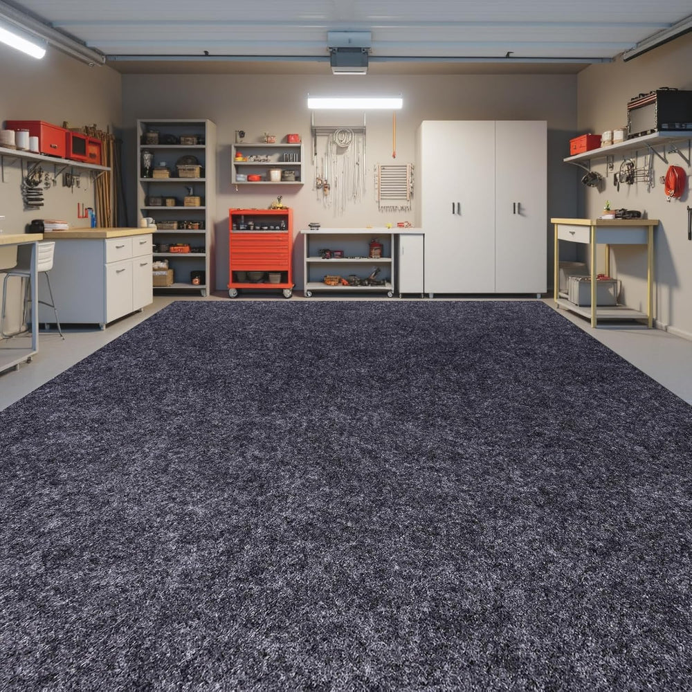 Garage Floor Mat, 5 x 6 Ft Waterproof Mat with Non-Slip Backing, Reusable Abs...