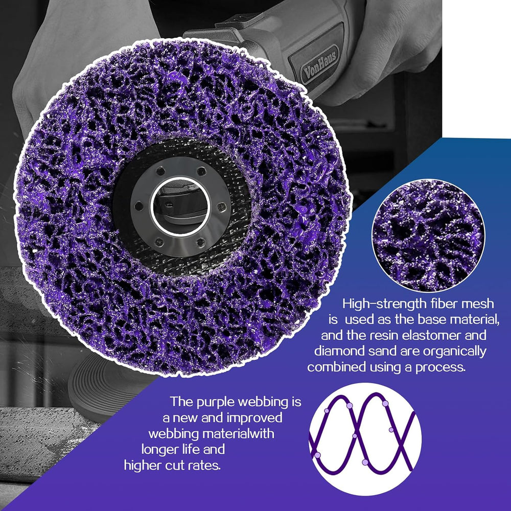 4-1/2" Stripping Discs Rust Remover Wheel,Strip Wheel for Angle Grinder