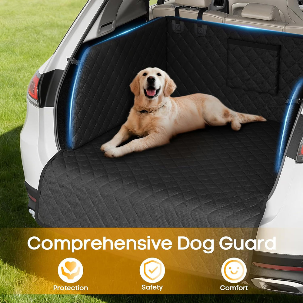 PETICON SUV Cargo Liner for Dogs, Pet Trunk Cover with Cushioned Sides